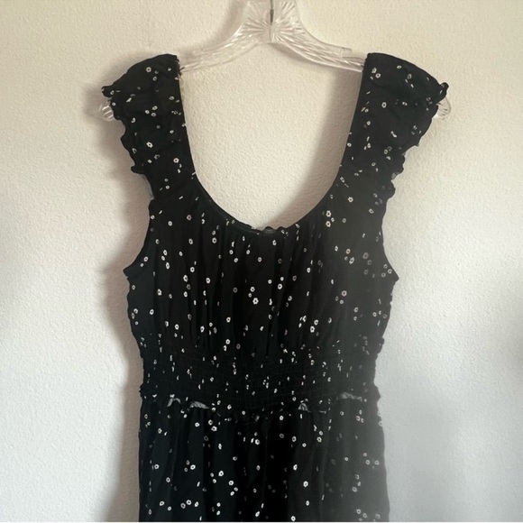 Wild Fable Target Black Floral Ruffle Mini Dress Size: L - Picture 8 of 9